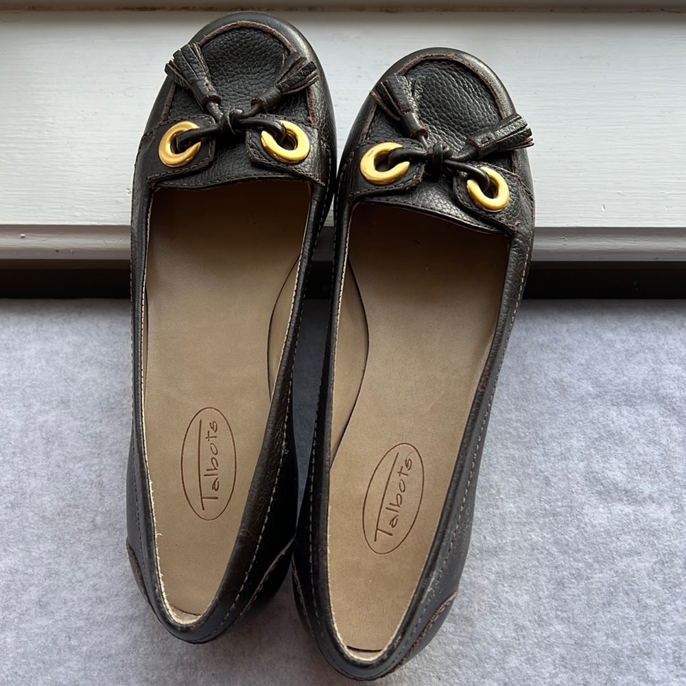 Talbots Brown Loafers Size 6.5
